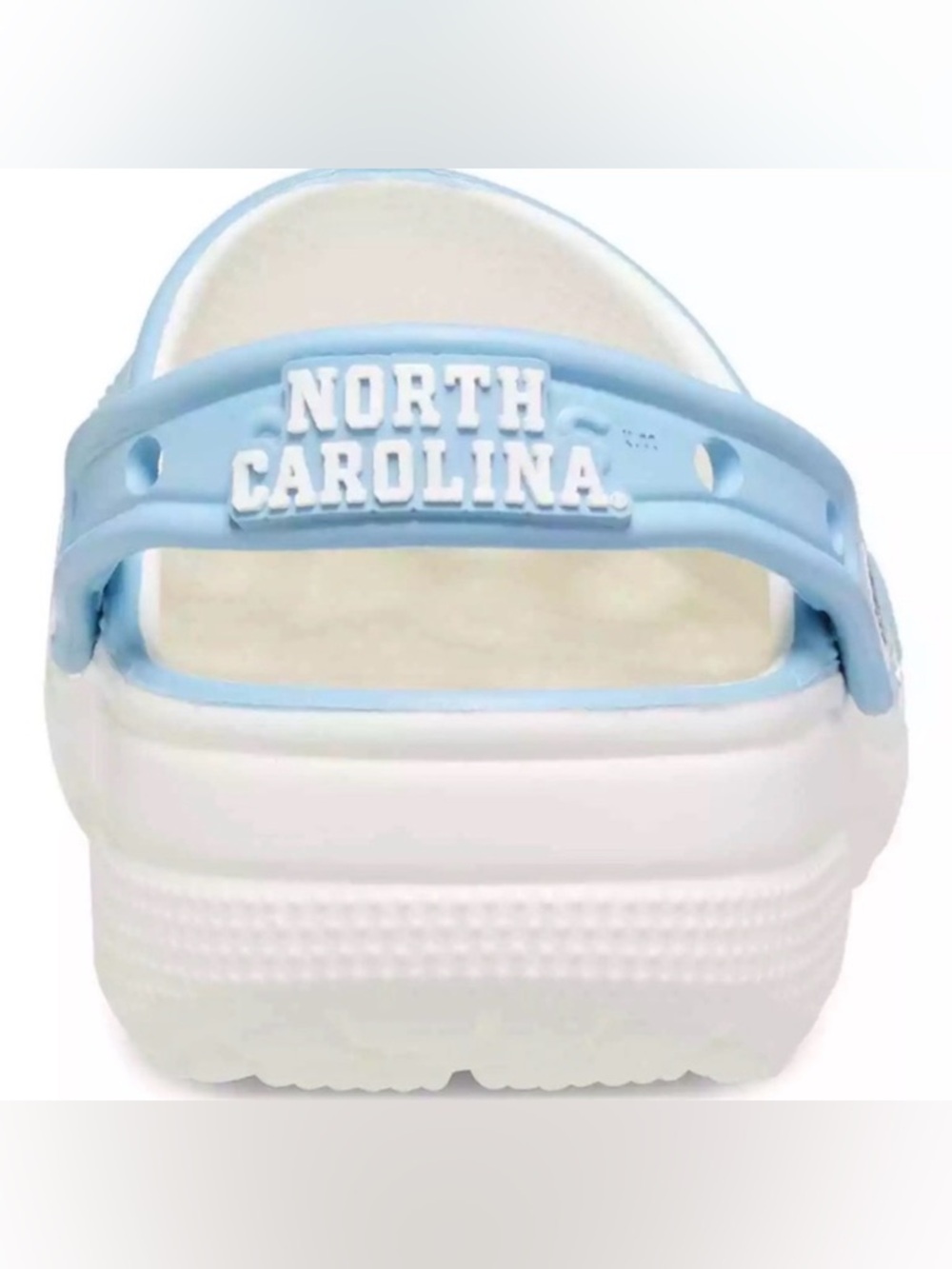 NEW [CROCS] UNC University of North Carolina Classic Crocs Unisex Sz W10/M8 - Picture 6 of 8